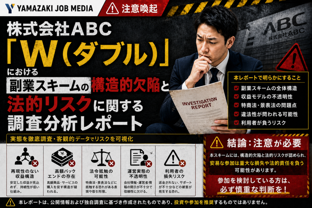 警告の解剖学：「W」副業の実態を暴く
