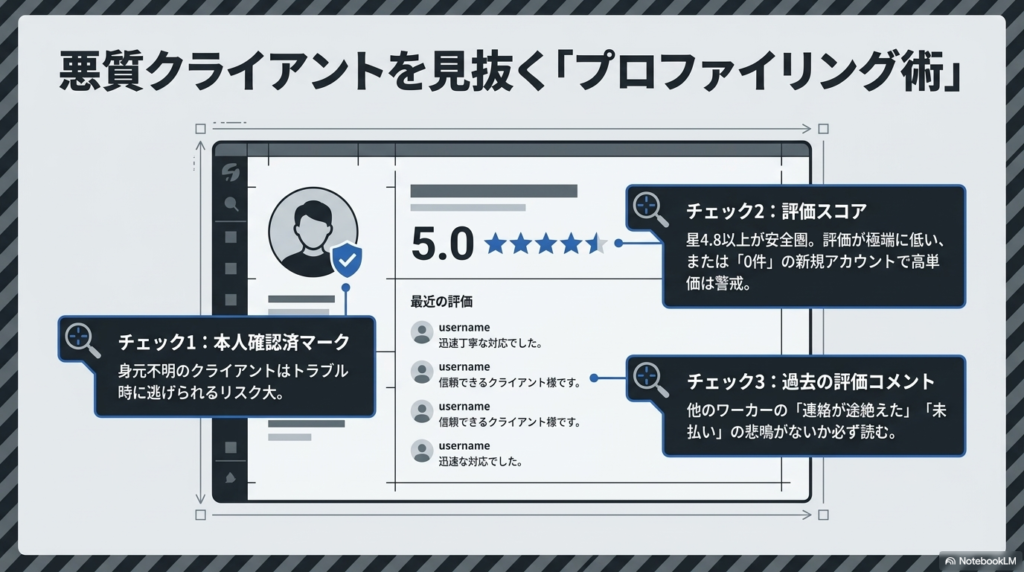プラットフォームでの「危険な発注者」の見極め術