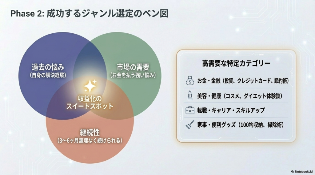 悩みが明確な市場」であることです。

