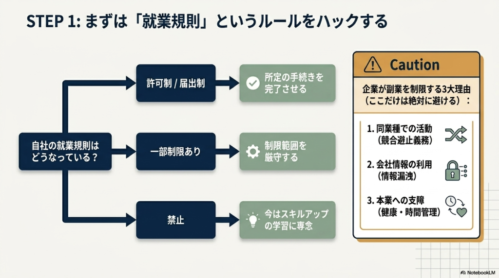 まずは就業規則を確認する