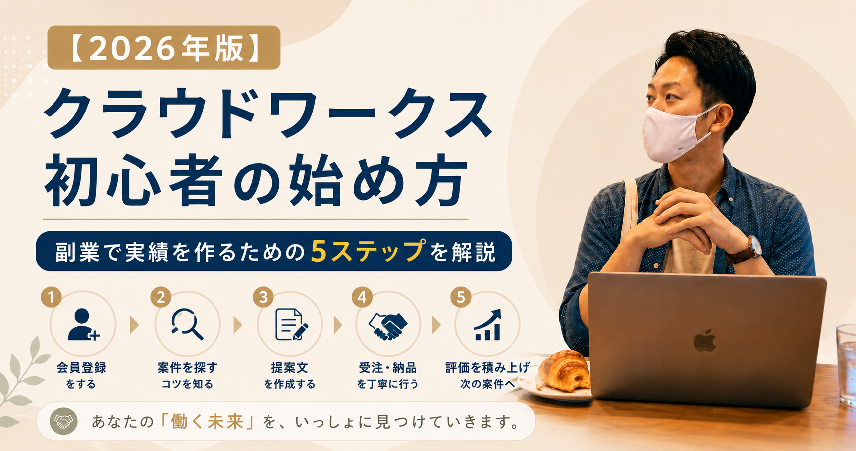 【2026年版】クラウドワークス初心者の始め方｜副業で実績を作るための5ステップを解説 はじめに