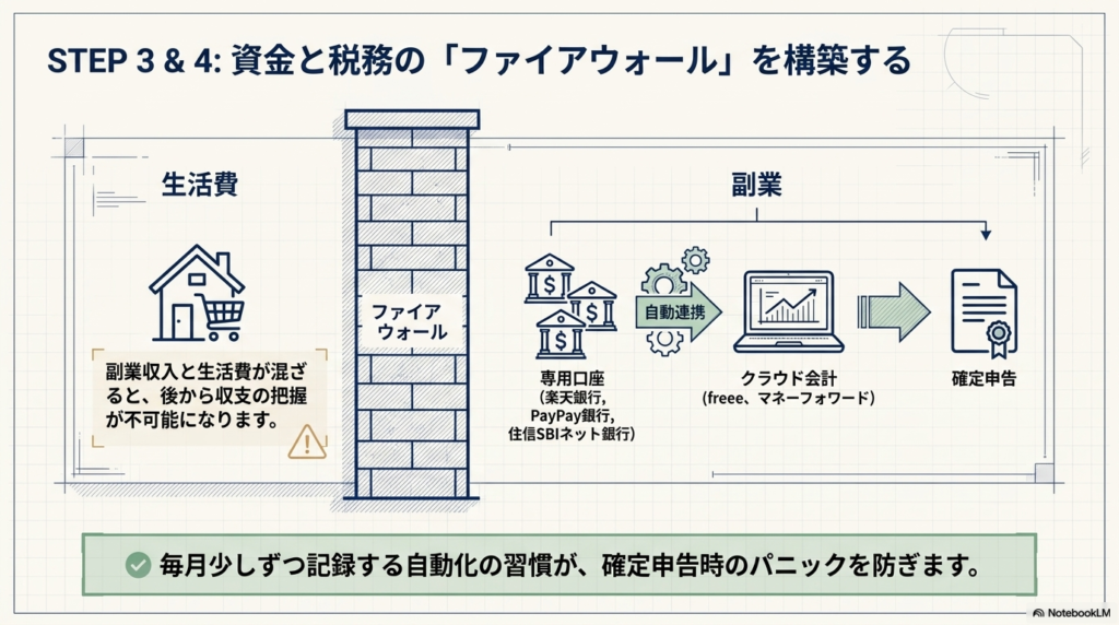 副業専用の銀行口座を作る