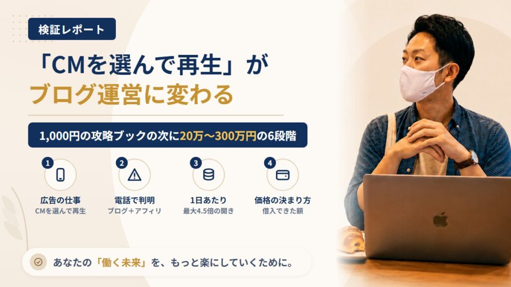 株式会社新のレビューは怪しい？「CM再生」がブログ運営に変わる案内を調査｜おすすめ度5%